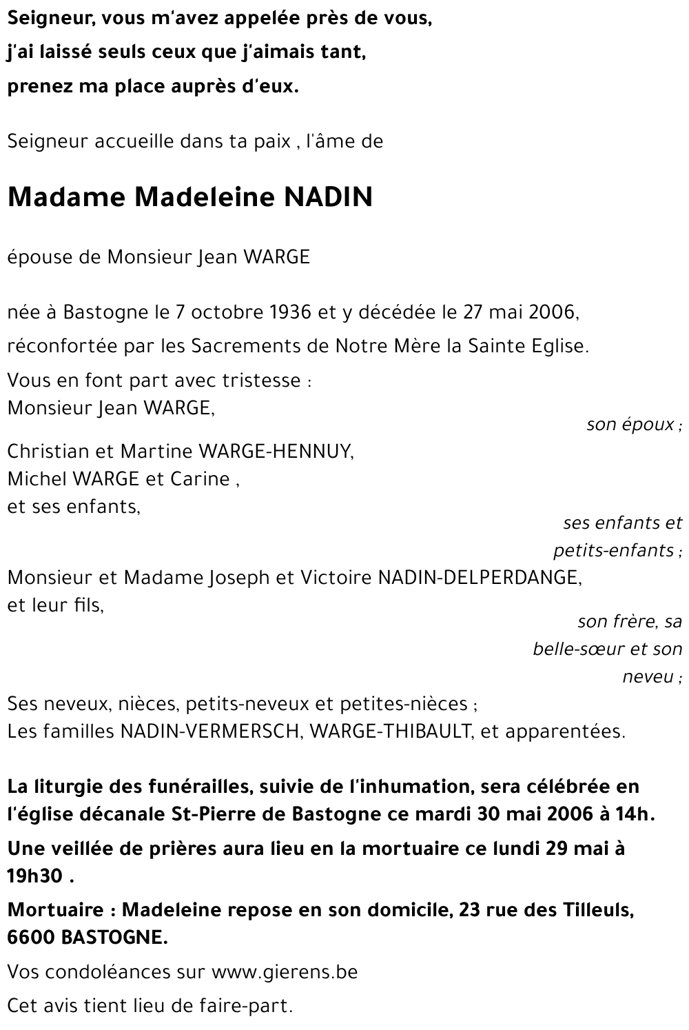 Madeleine NADIN
