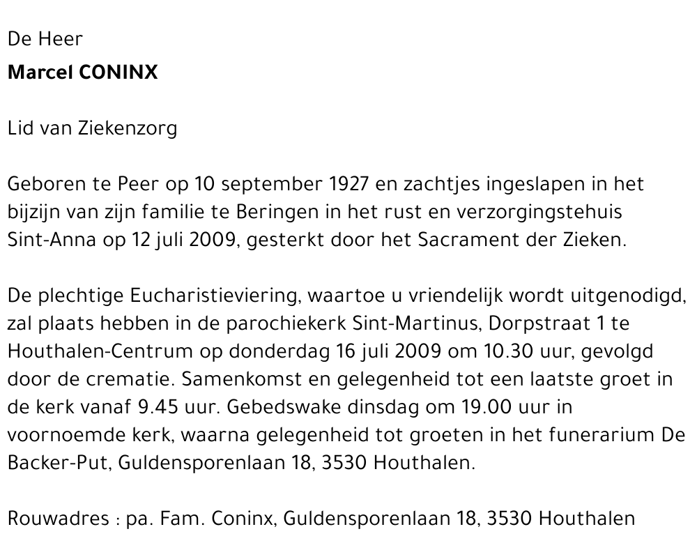 Marcel CONINX
