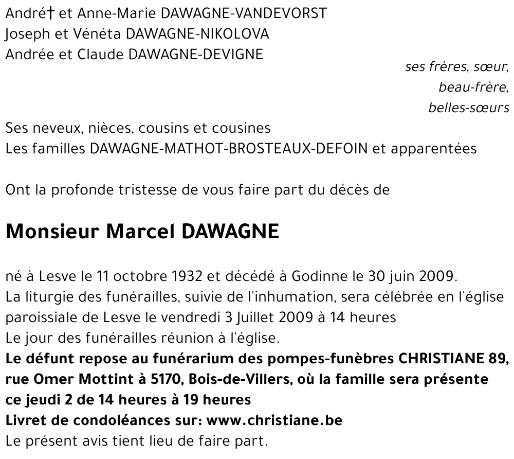 Marcel DAWAGNE
