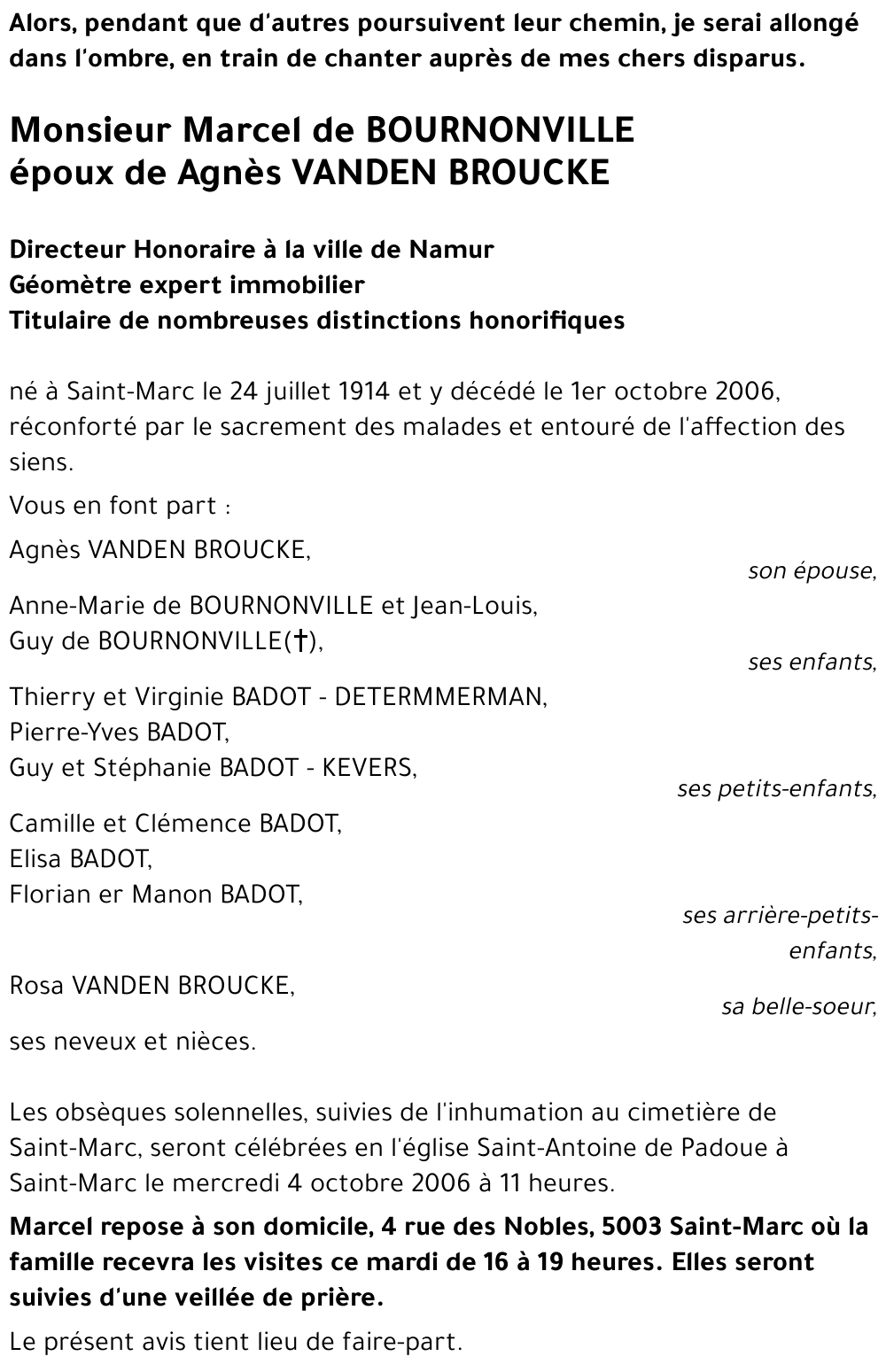 Marcel de BOURNONVILLE