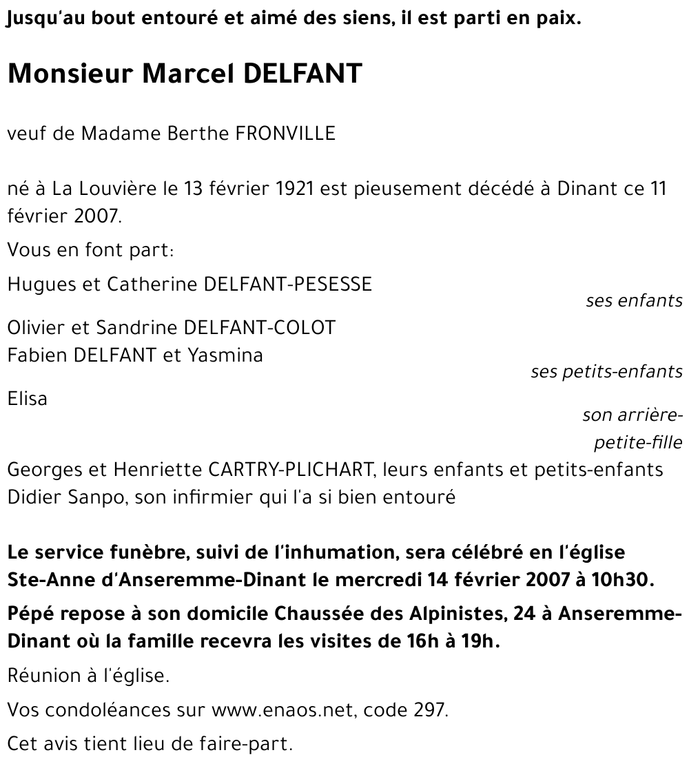 Marcel DELFANT