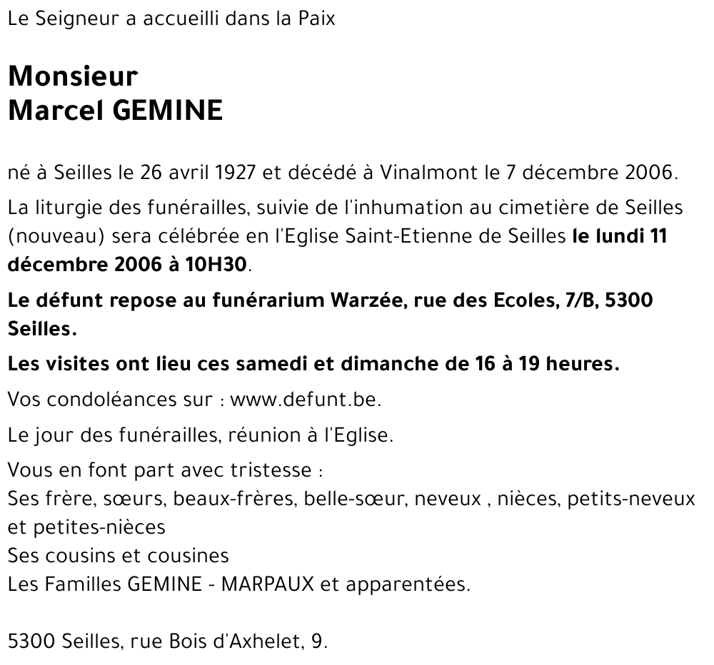 Marcel GEMINE
