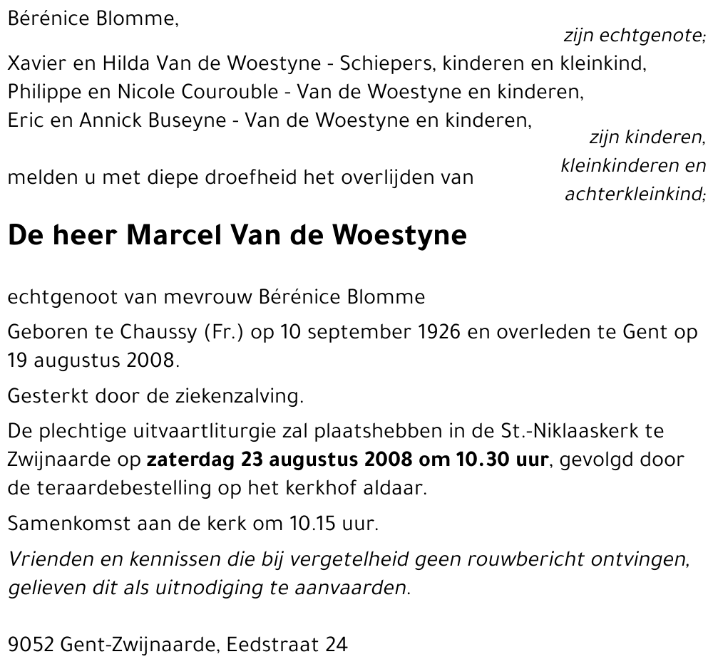 Marcel Van de Woestyne