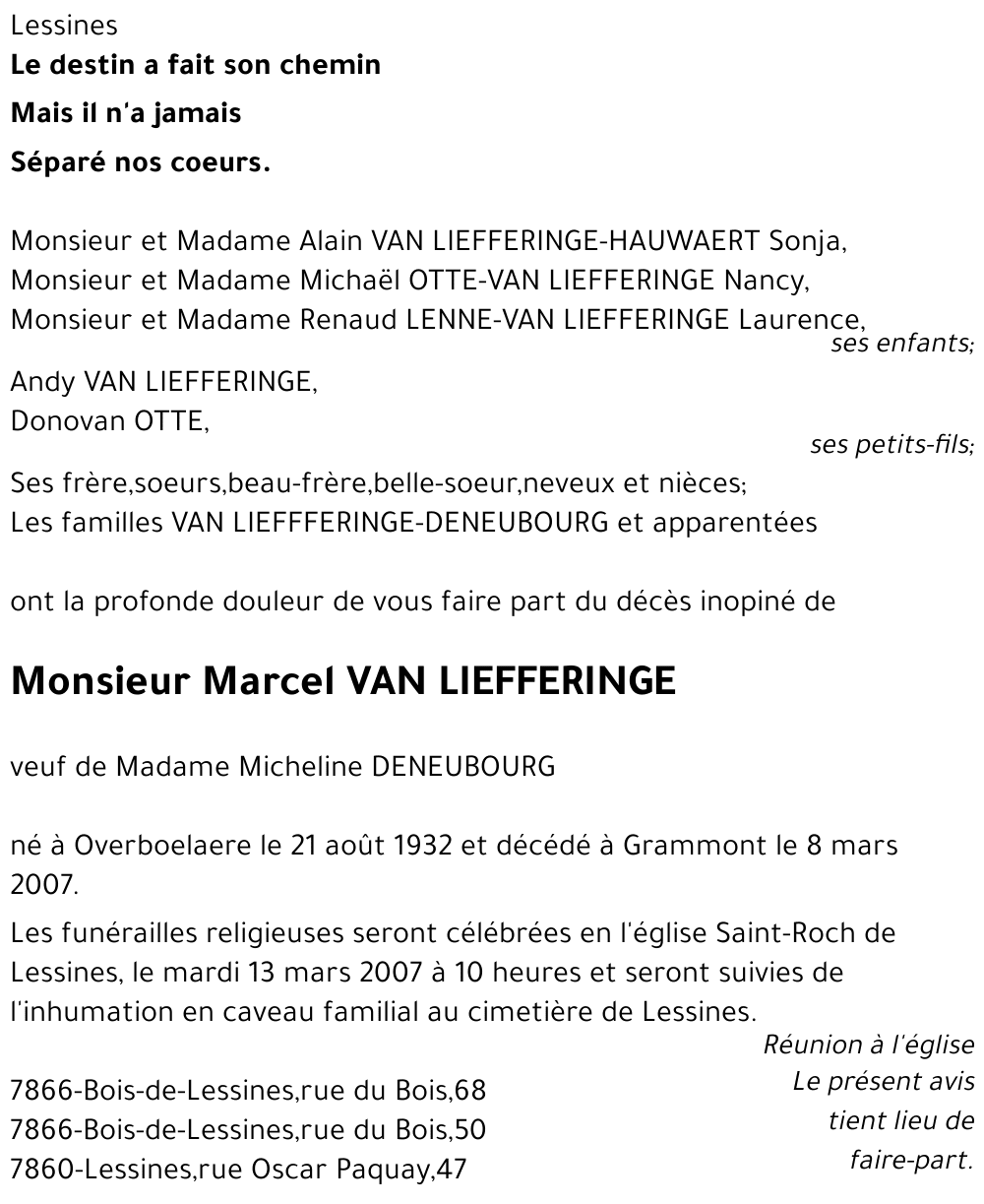 Marcel VAN LIEFFERINGE