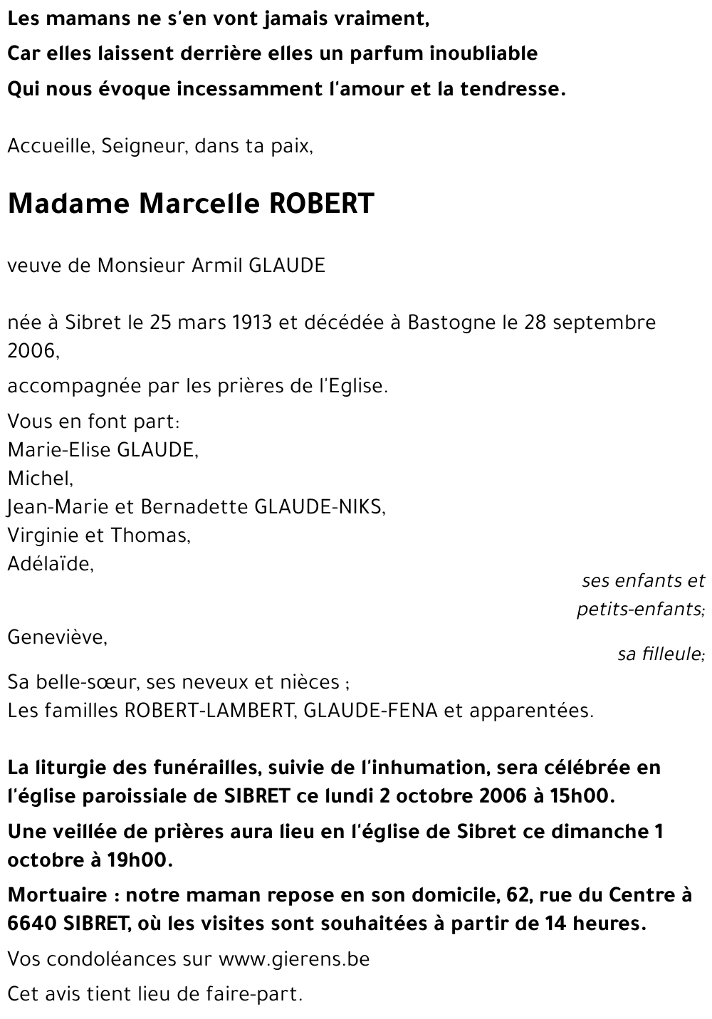 Marcelle ROBERT