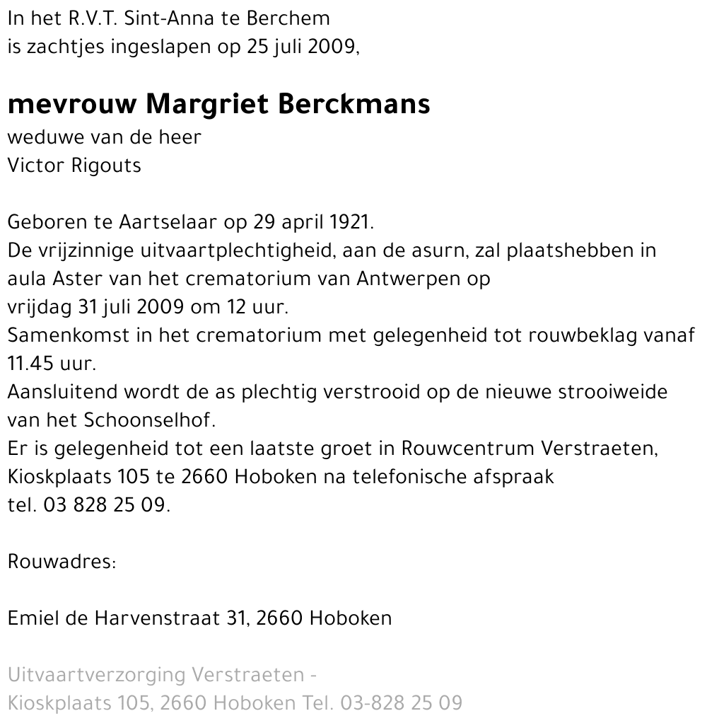 Margriet Berckmans