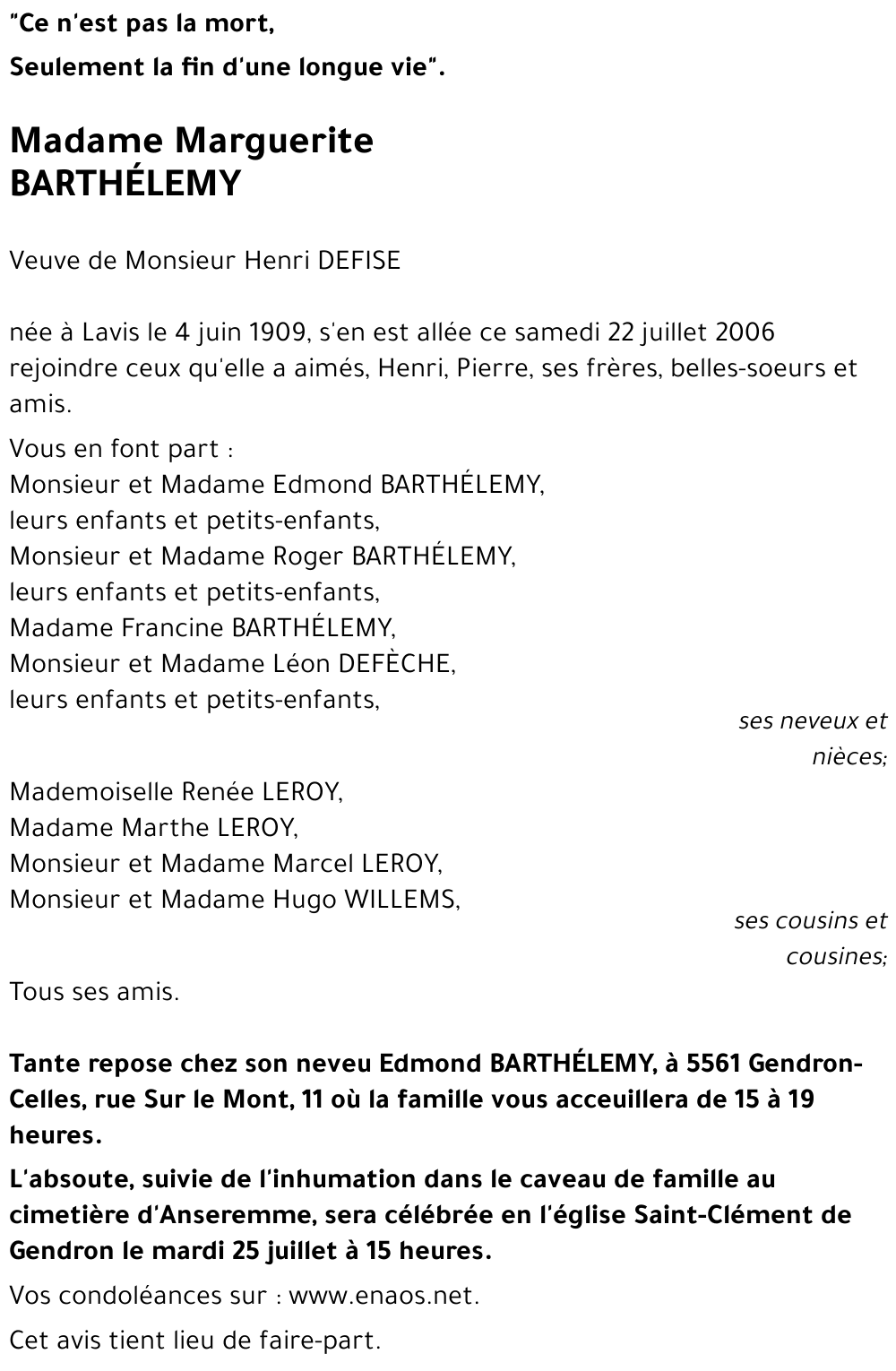 Marguerite BARTHÉLEMY