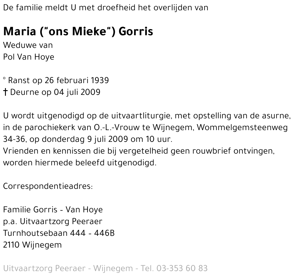 Maria Gorris