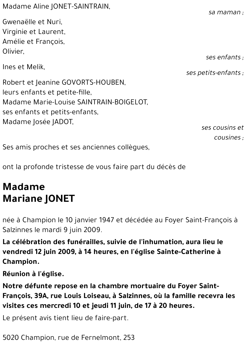 Mariane JONET