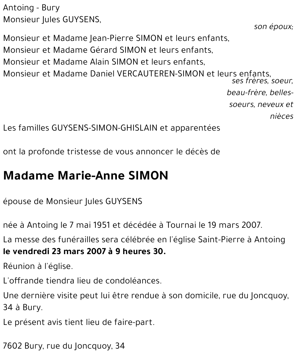 Marie-Anne SIMON