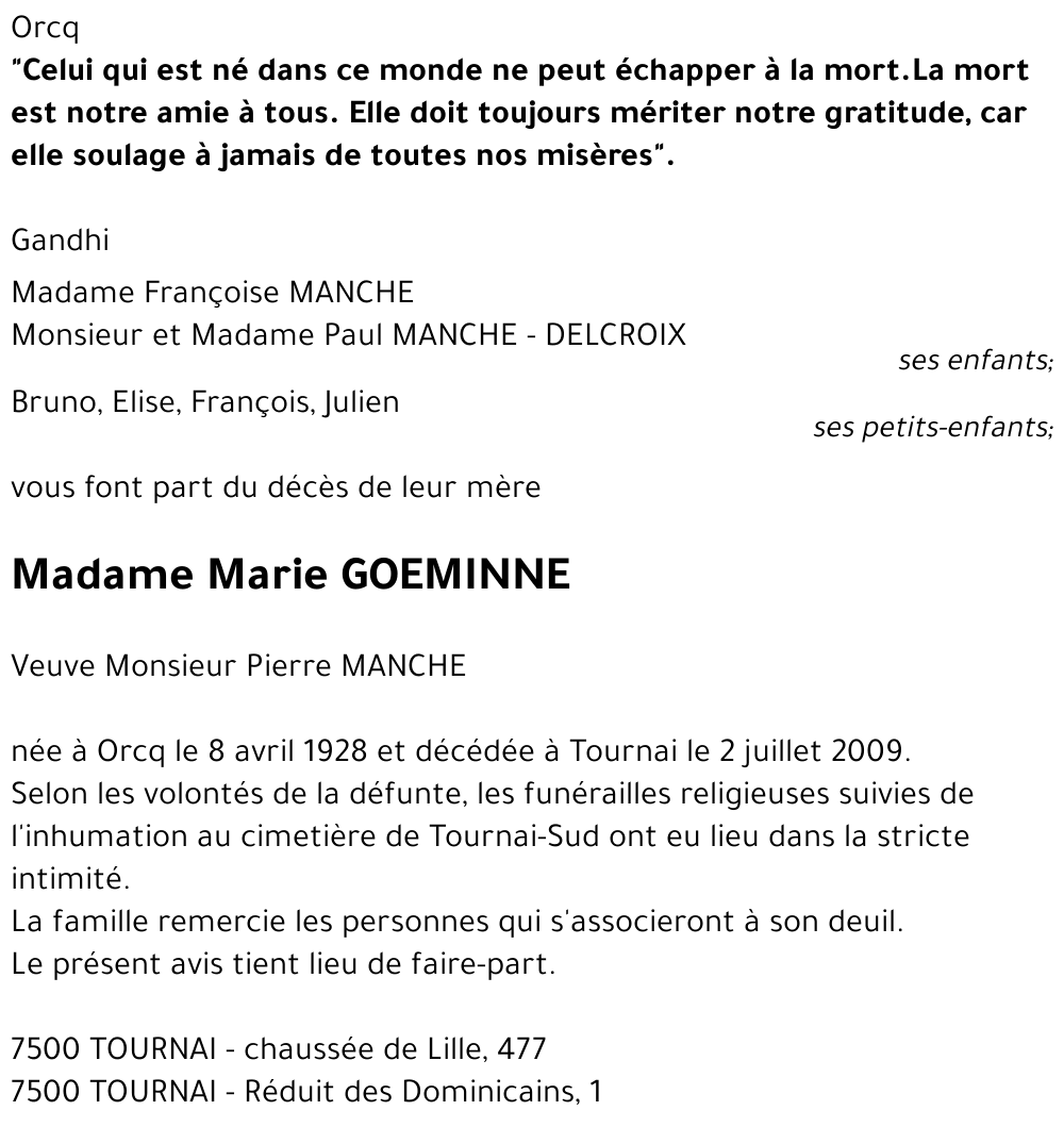 Marie GOEMINNE