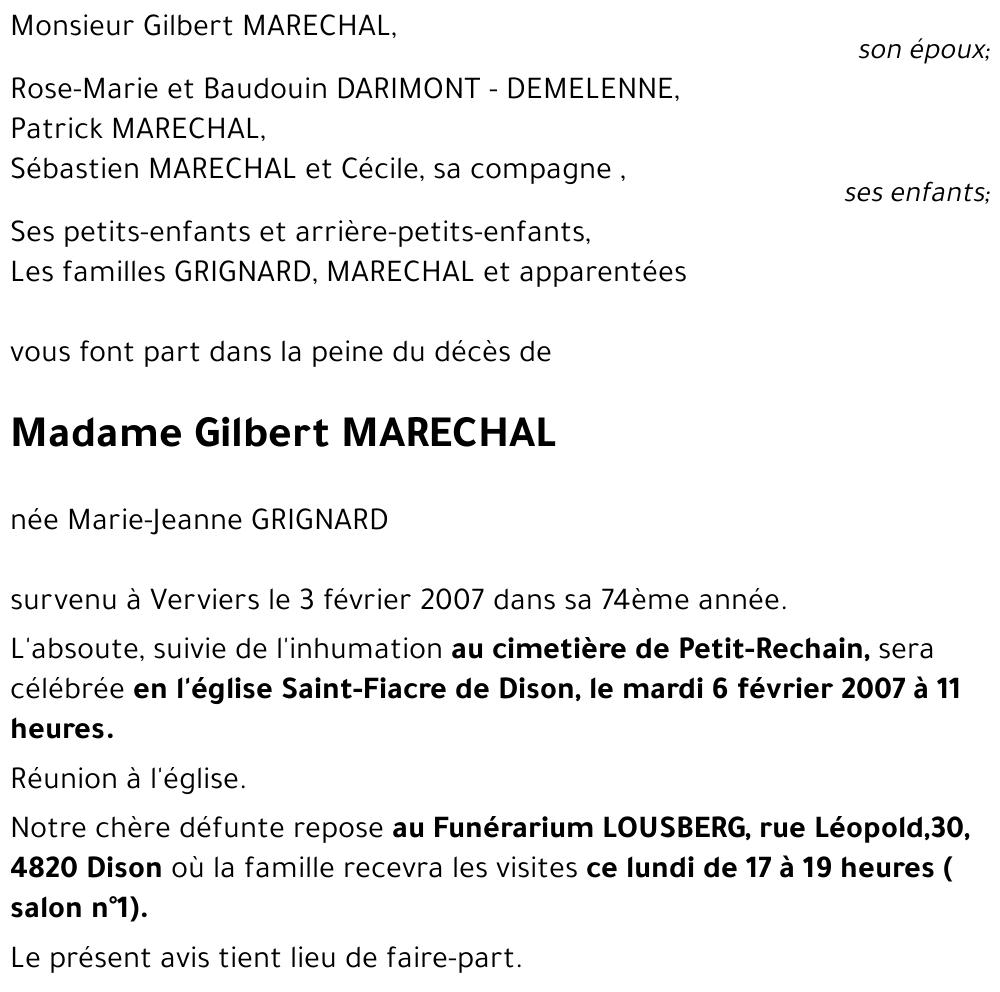 Marie-Jeanne GRIGNARD