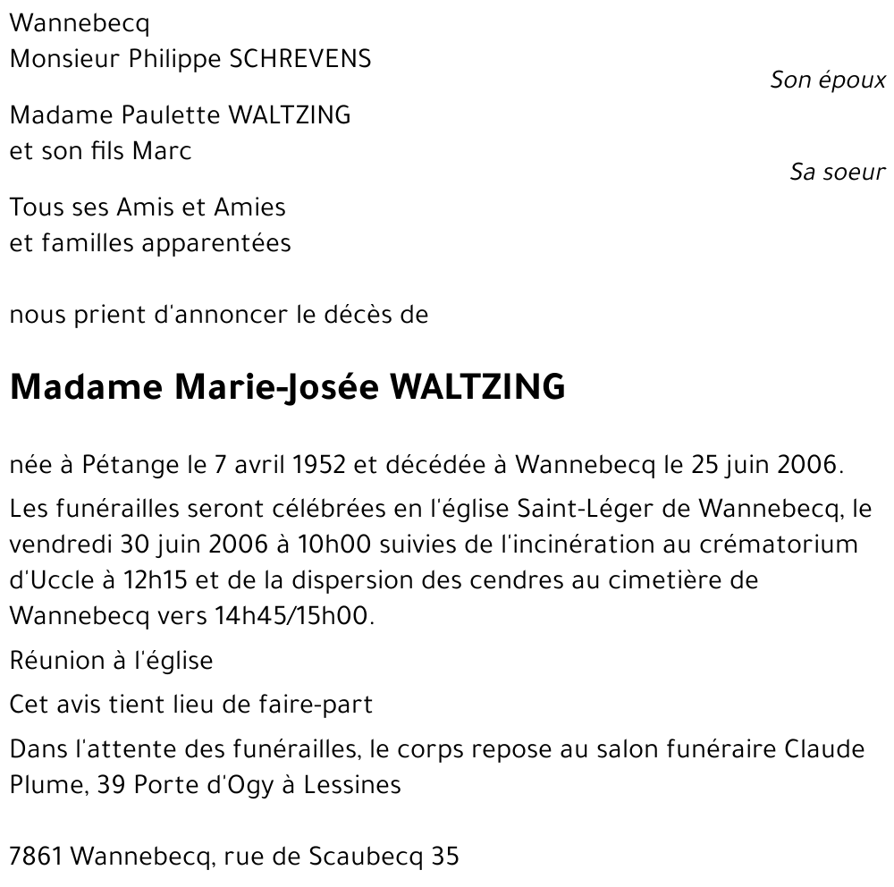 Marie-Josée WALTZING