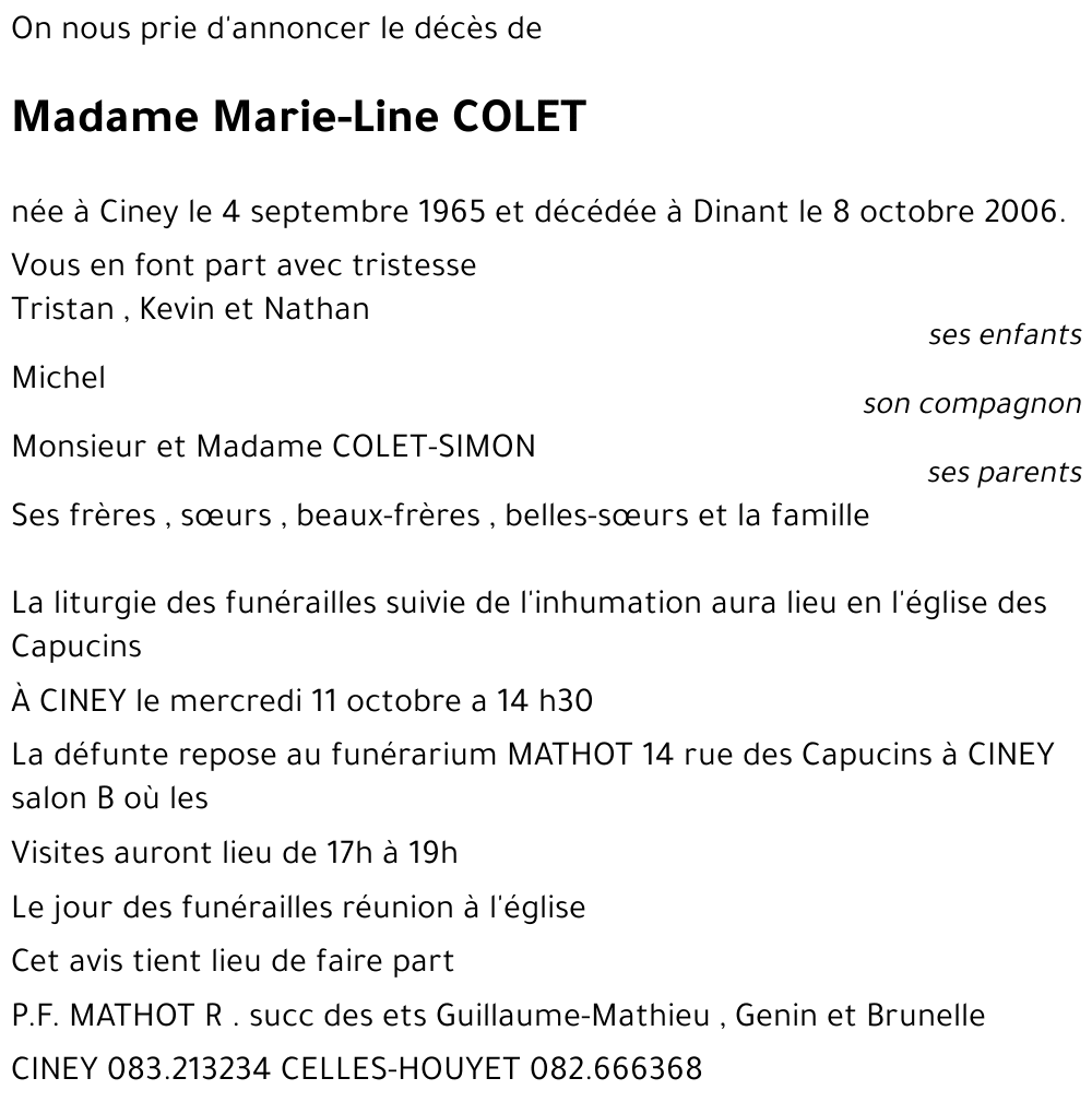 Marie-Line COLET