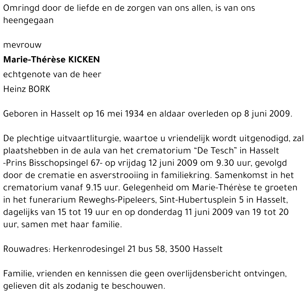 Marie-Thérèse Kicken