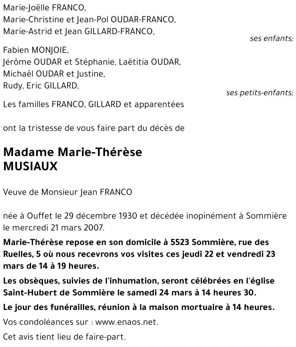 Marie-Thérèse MUSIAUX