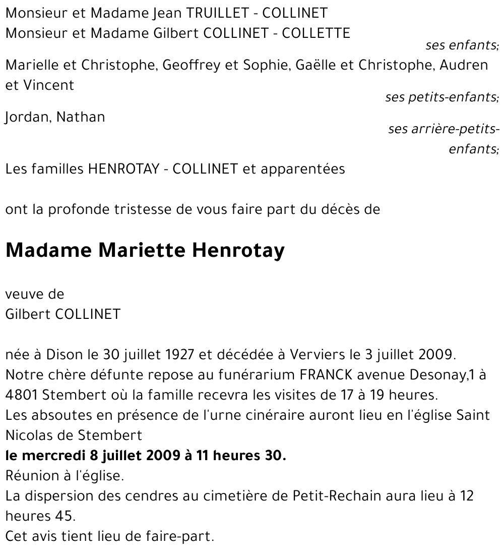 Mariette Henrotay