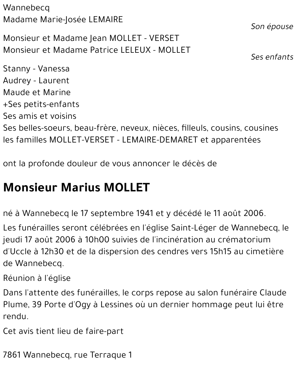 Marius MOLLET