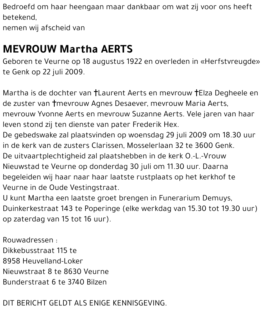 Martha Aerts