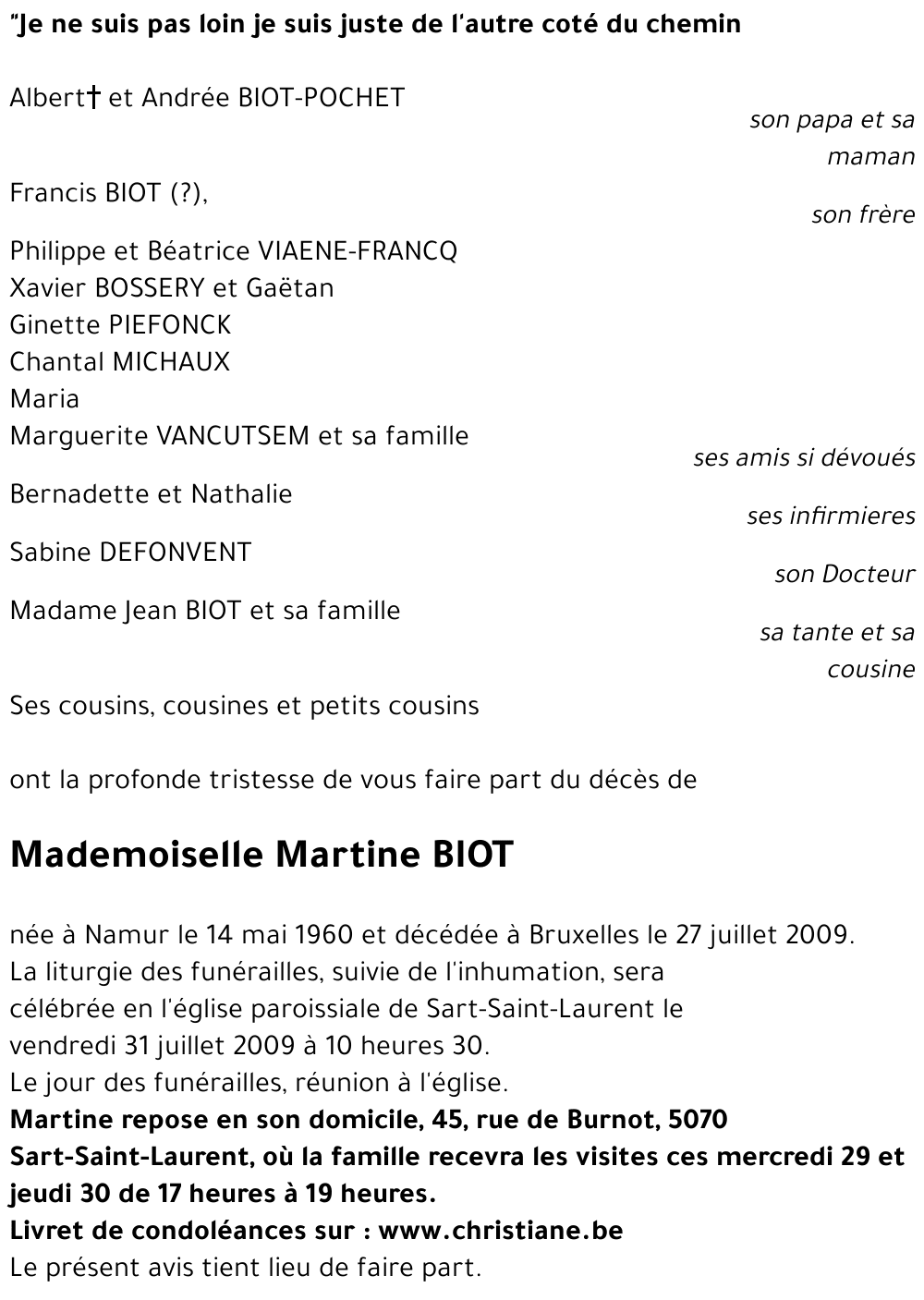 Martine BIOT