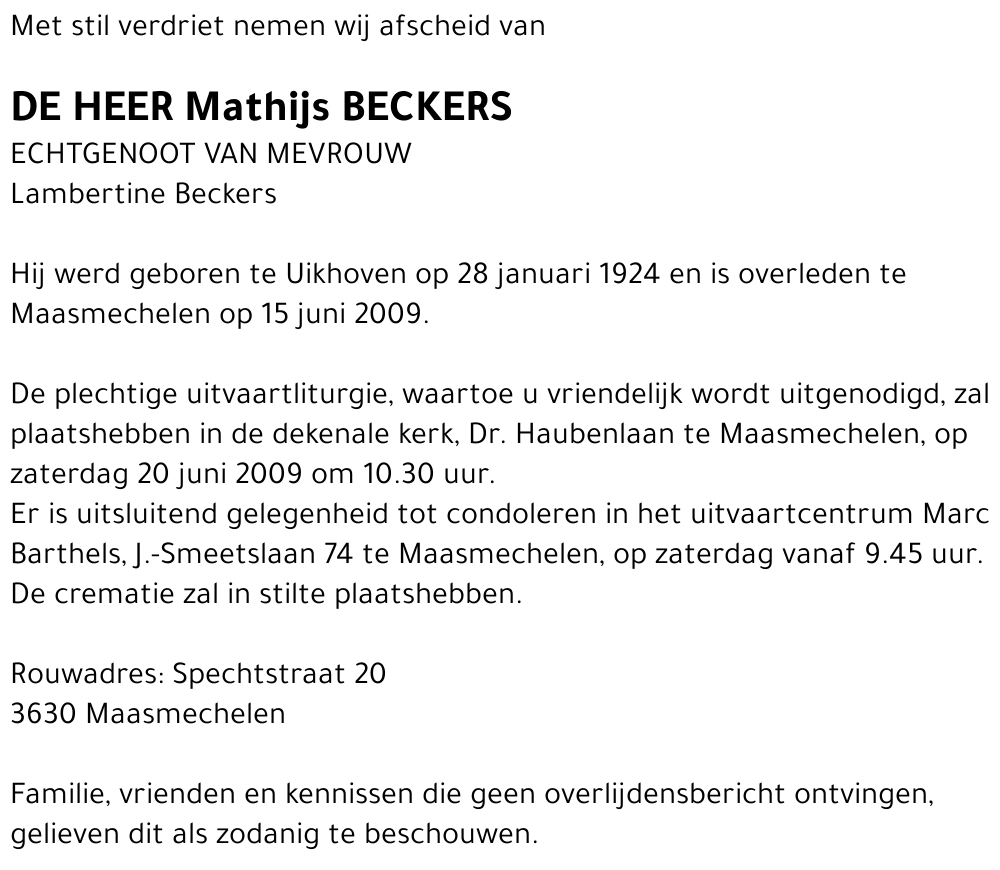 Mathijs Beckers