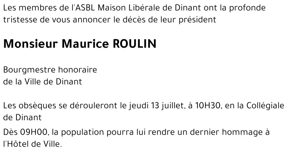 Maurice ROULIN