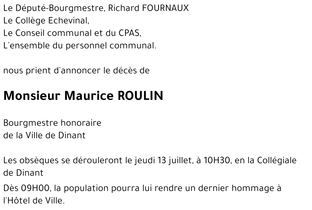 Maurice ROULIN