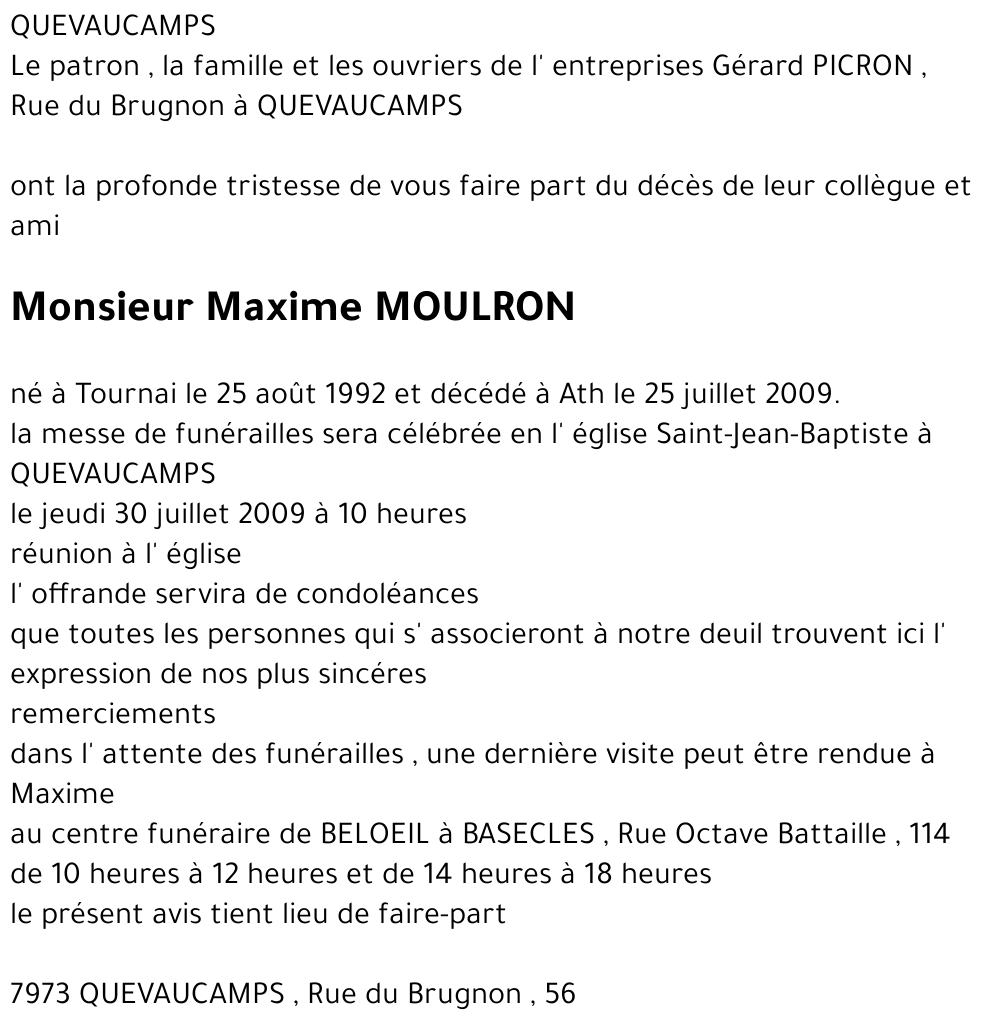 Maxime MOULRON