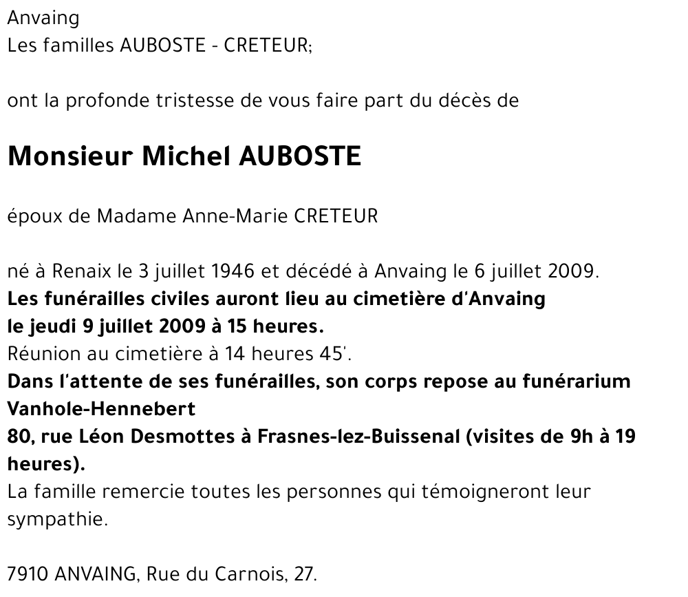 Michel AUBOSTE
