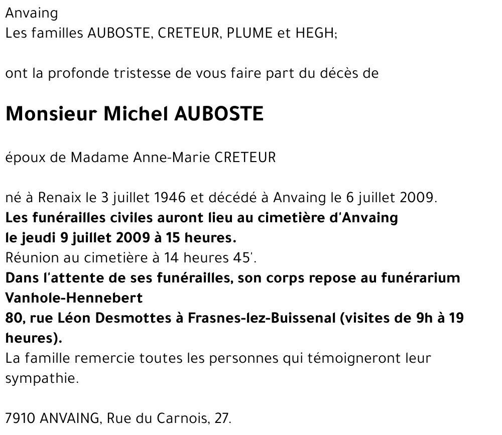 Michel AUBOSTE