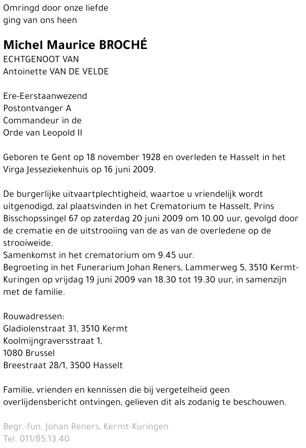 Michel Maurice Broché