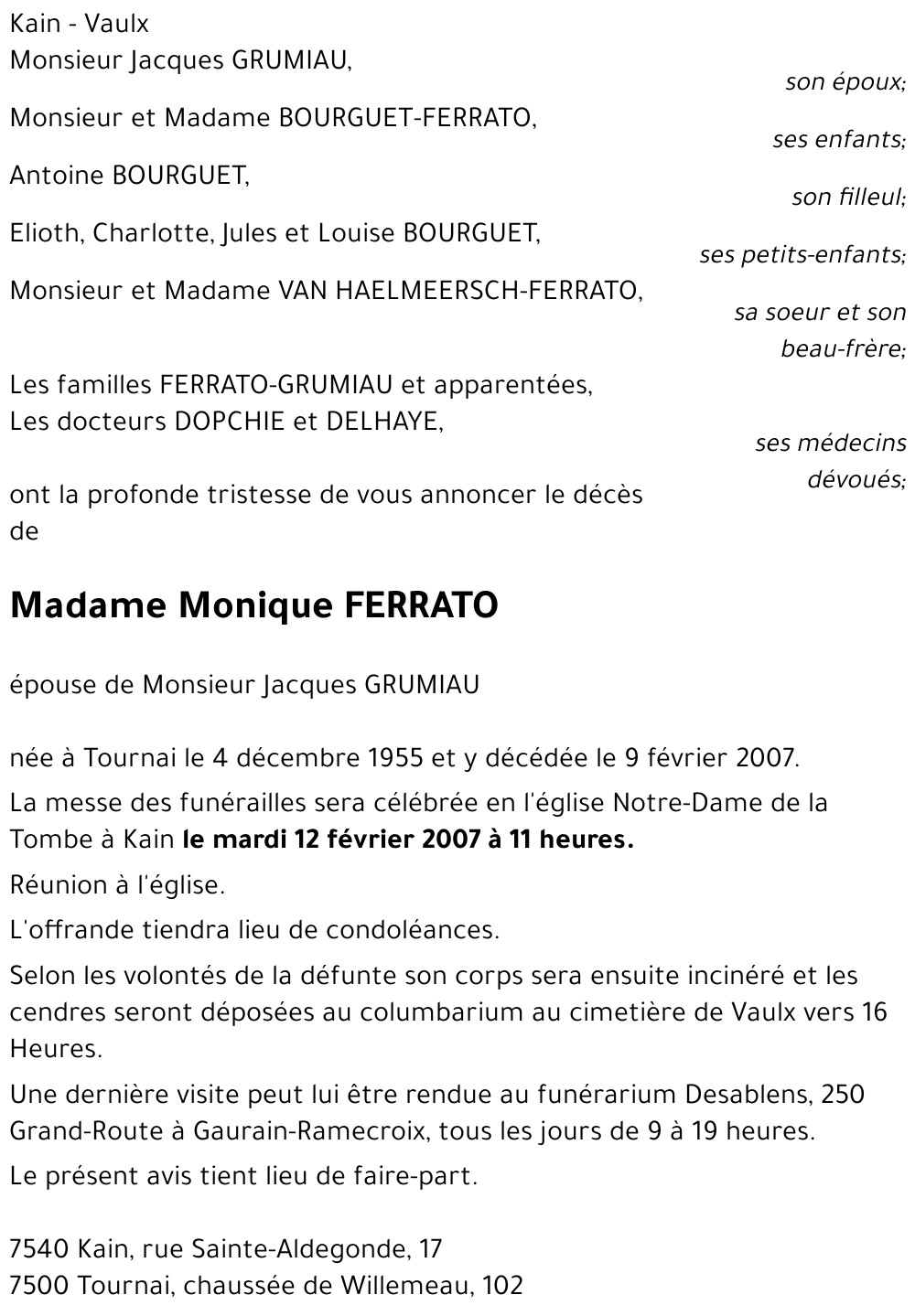 Monique FERRATO