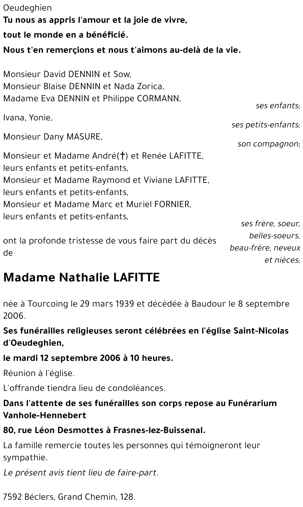 Nathalie LAFITTE