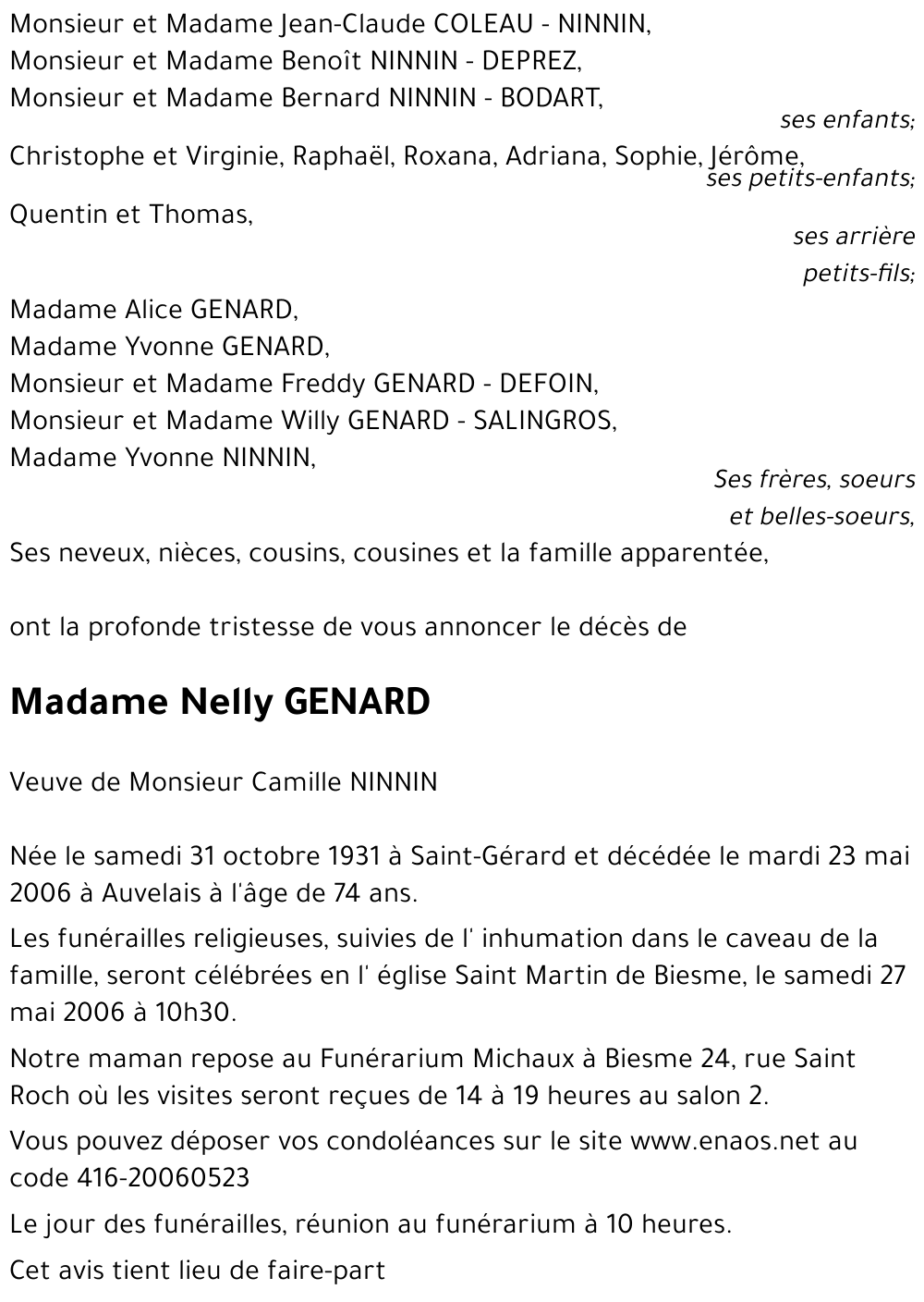 Nelly GENARD