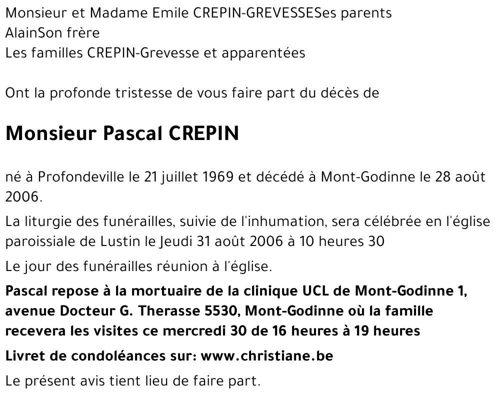 Pascal CREPIN