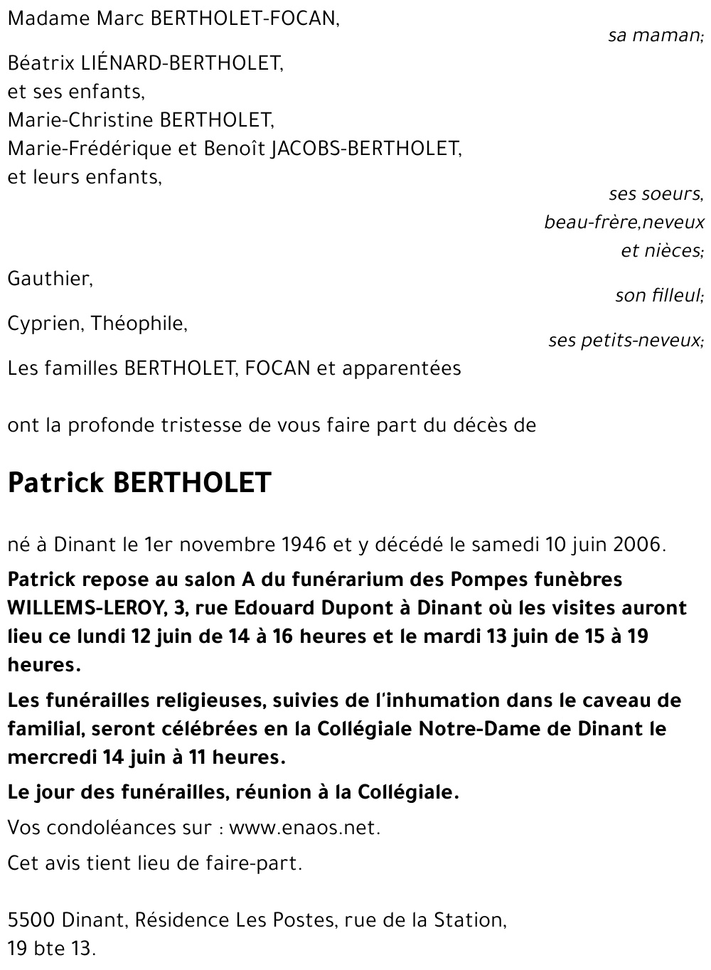 Patrick BERTHOLET