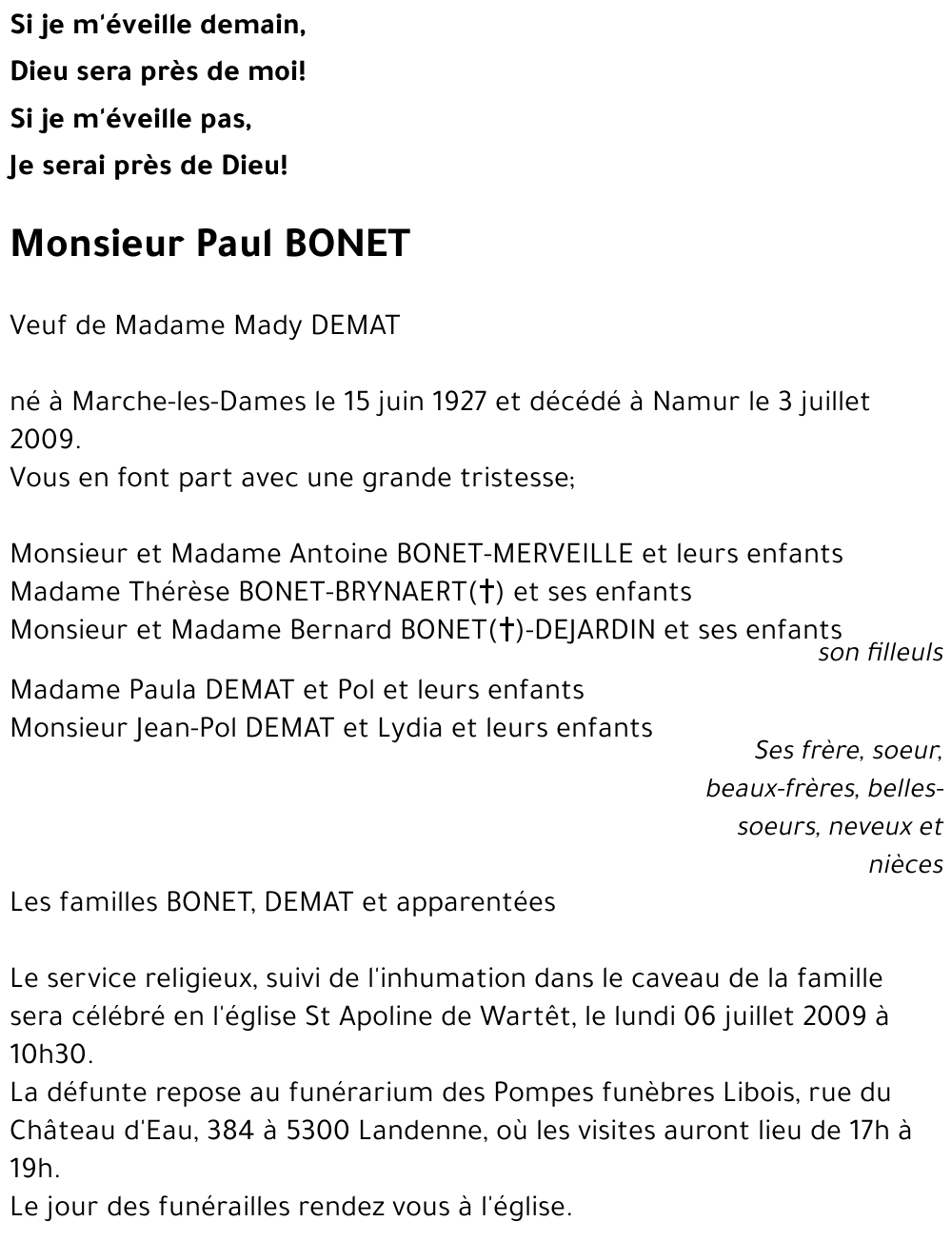 Paul BONET