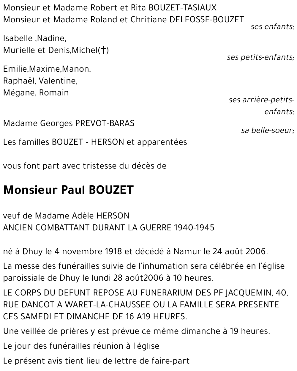 Paul BOUZET