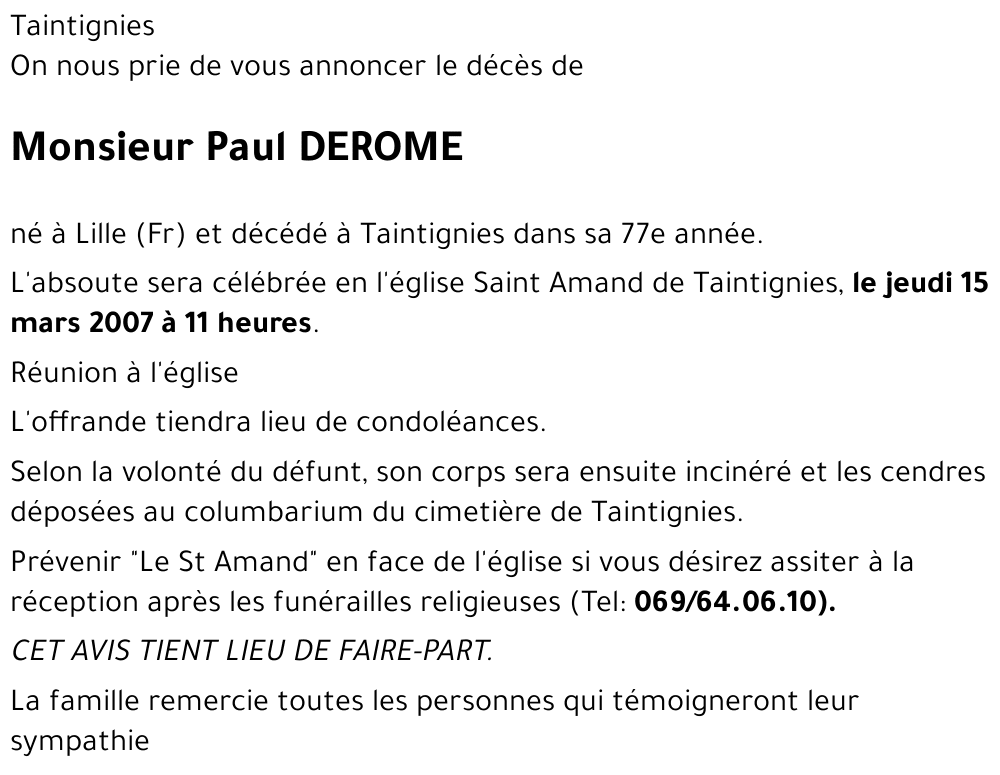 Paul DEROME