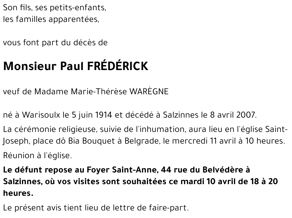 Paul FRÉDÉRICK