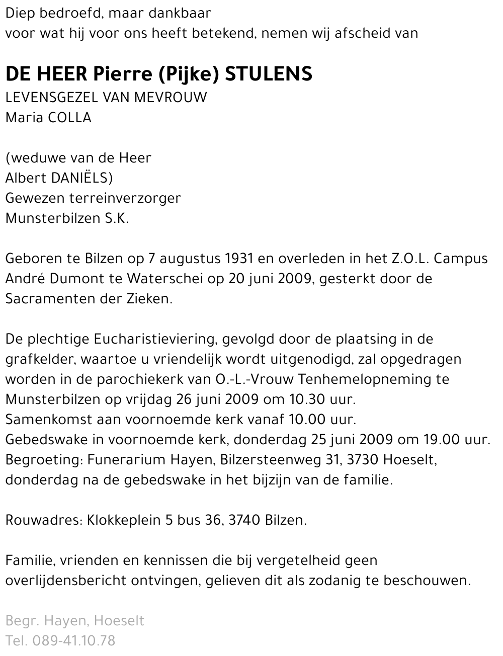 Pierre (Pijke) Stulens