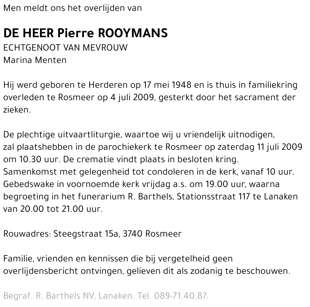 Pierre Rooymans