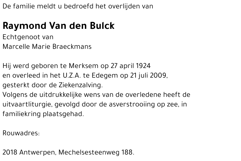 Raymond Van den Bulck
