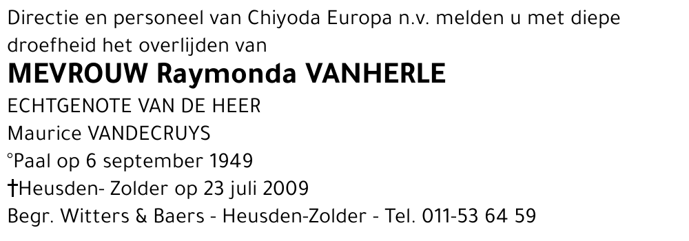Raymonda Vanherle