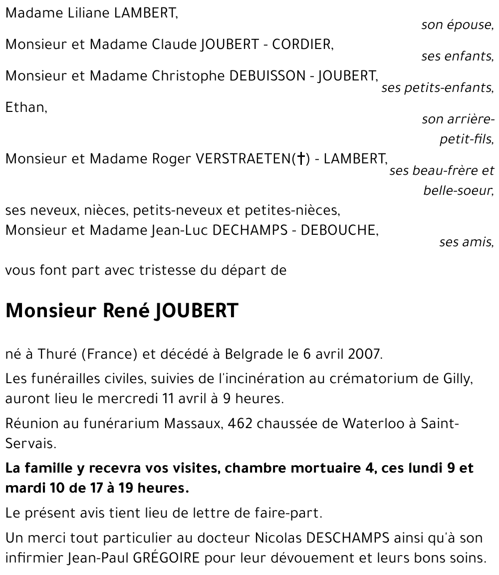 René JOUBERT