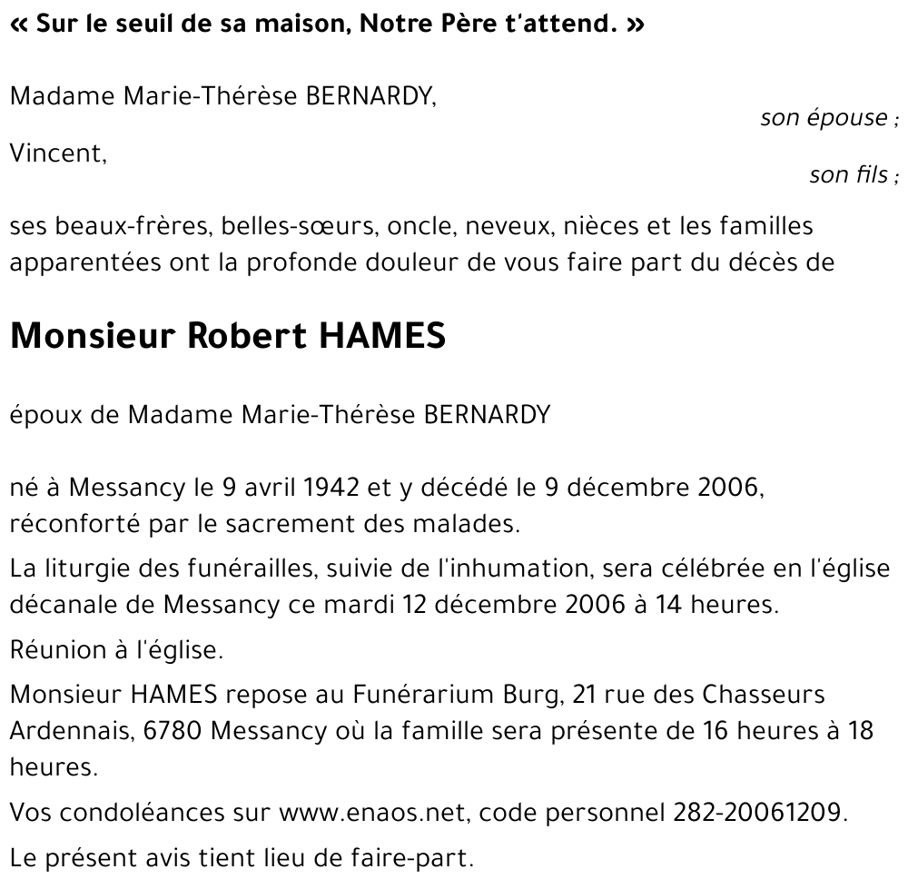 Robert HAMES