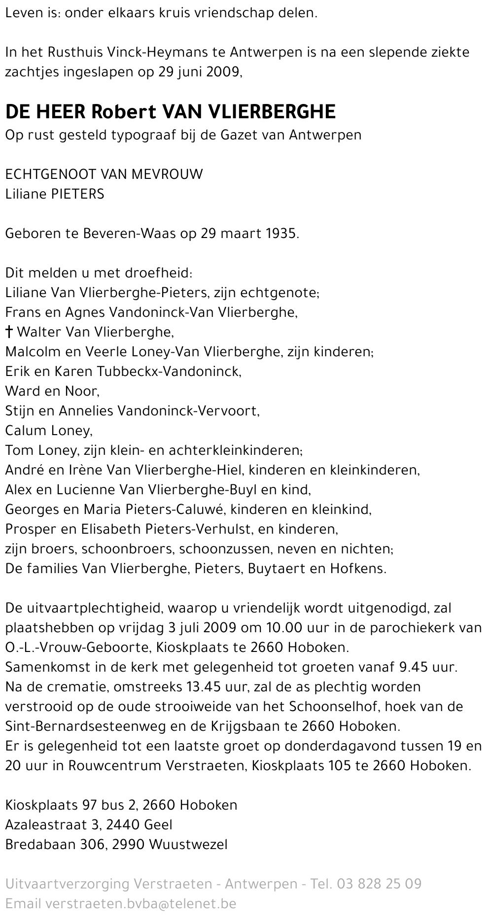 Robert Van Vlierberghe