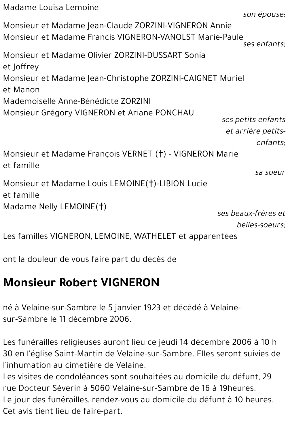 Robert VIGNERON