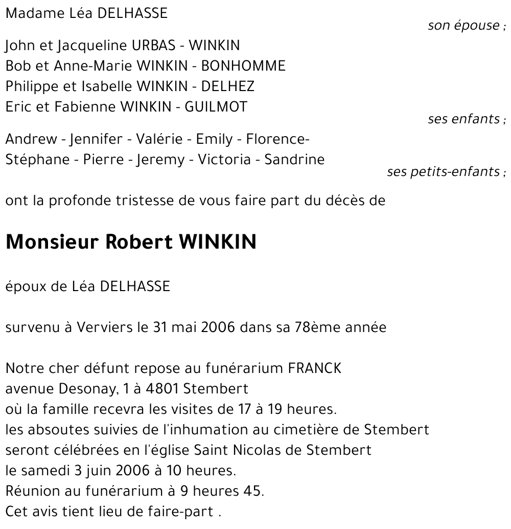 Robert WINKIN