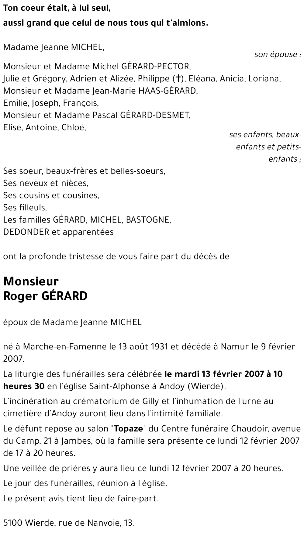 Roger GÉRARD